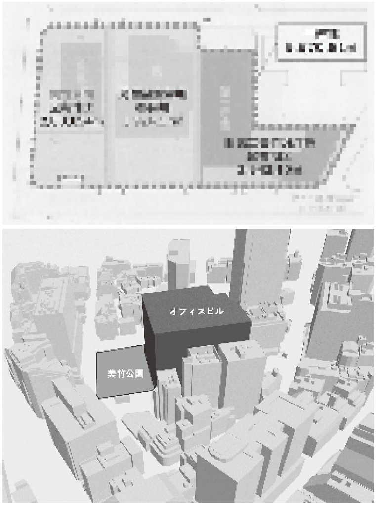 図2　立体都市公園制度による美竹公園─帯開発プロジェクト